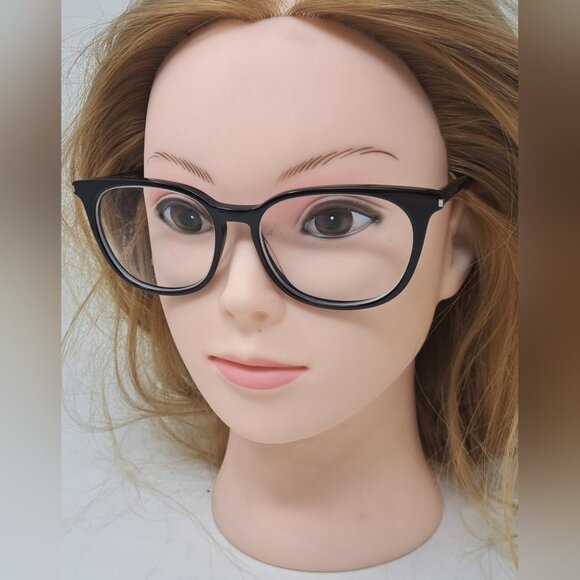 Saint Laurent Paris Women's Glasses Frames Black Square SL 38 001 52-16-140 - Picture 2 of 16